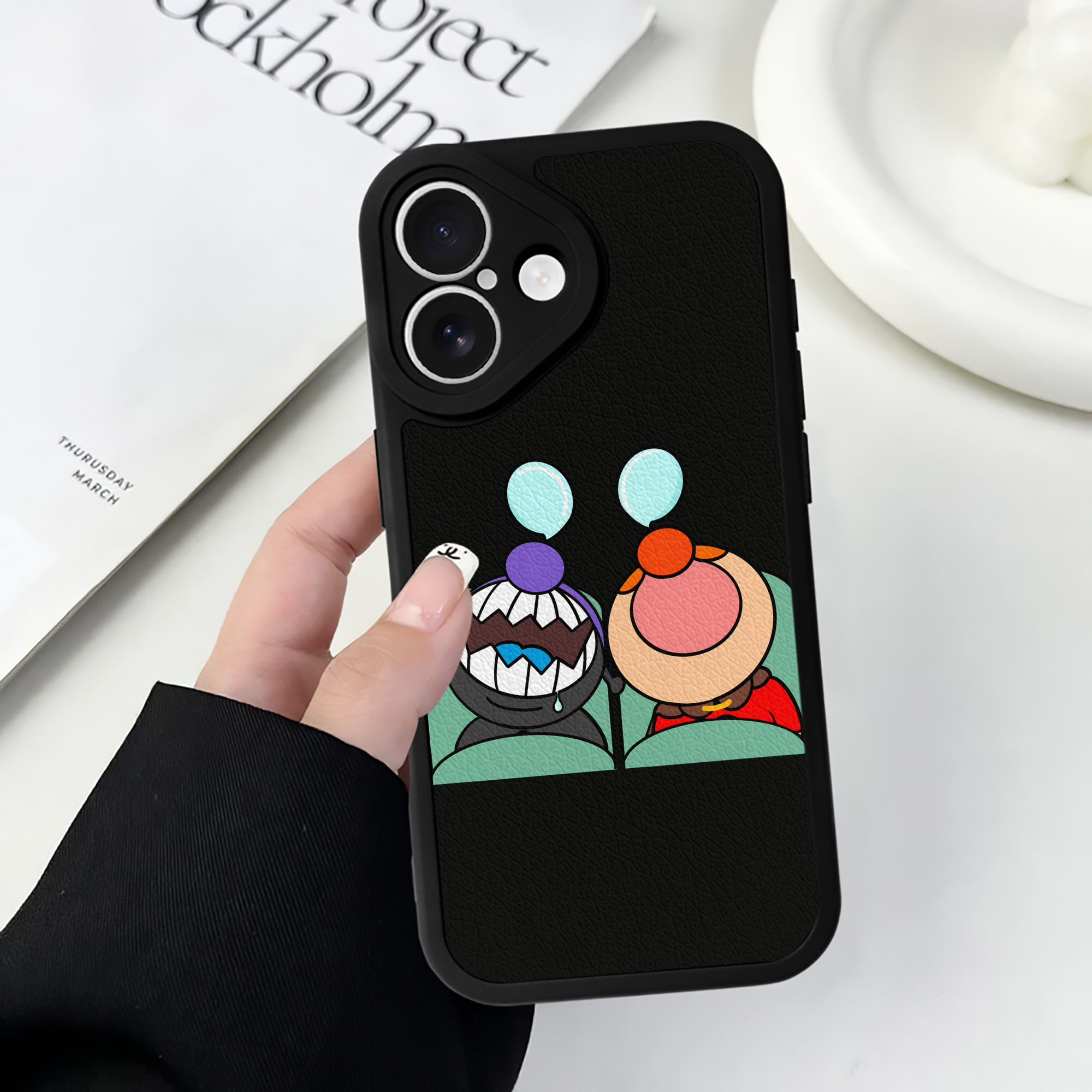 （画像用） アンパンマン Anpanman 【iPhone 16シリーズ対応】シリコンスマホケース（レザー調） 材質：シリコン